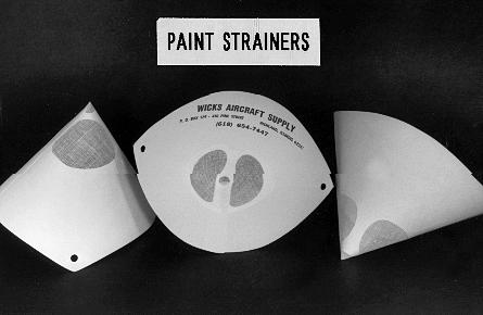 Fine Paint Strainer Cone Wicks Aircraft Parts   11 22 A 