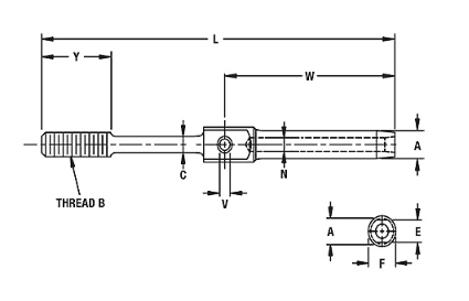 Cable Swage End - Wicks Aircraft Supply Company